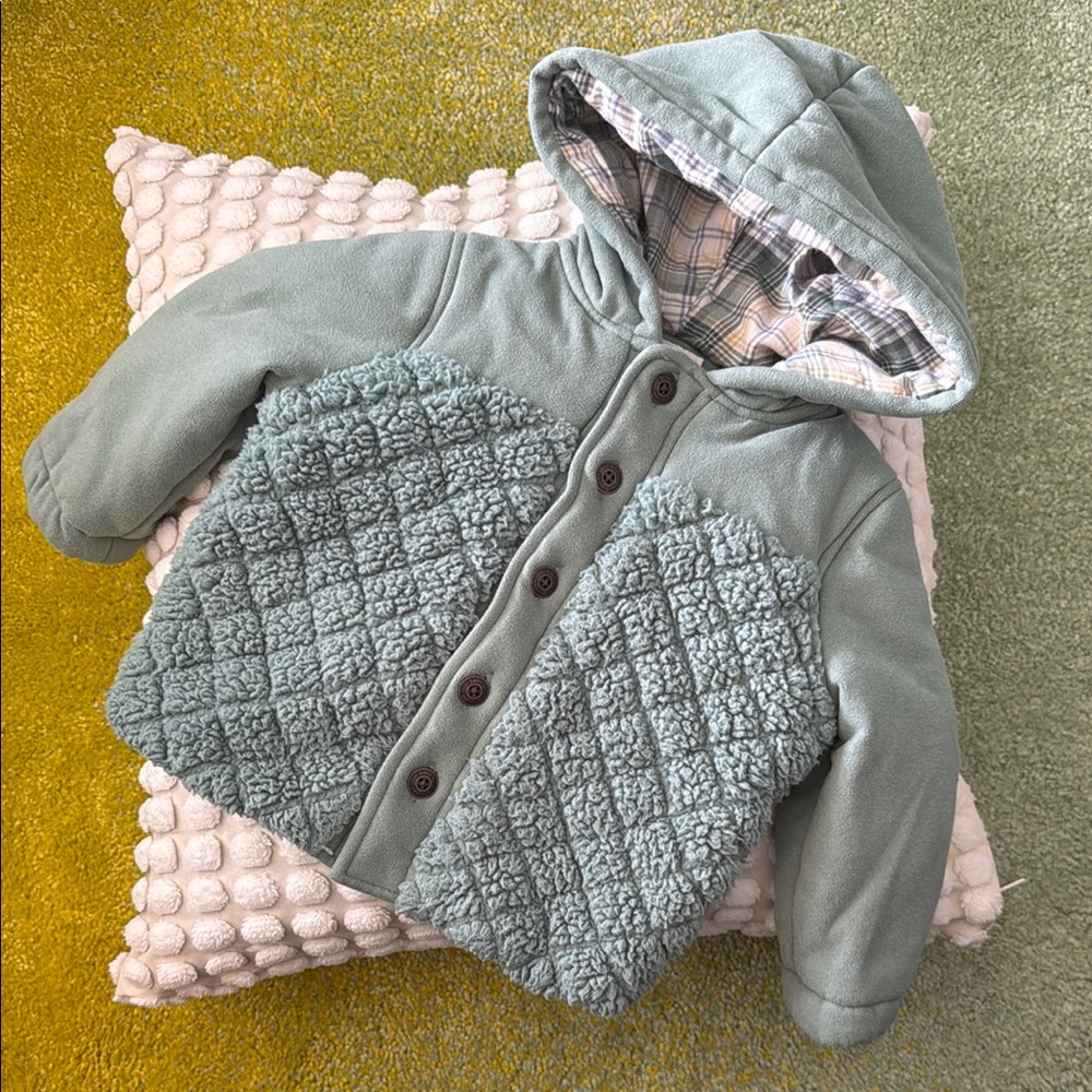 Cozy Green Hooded Jacket